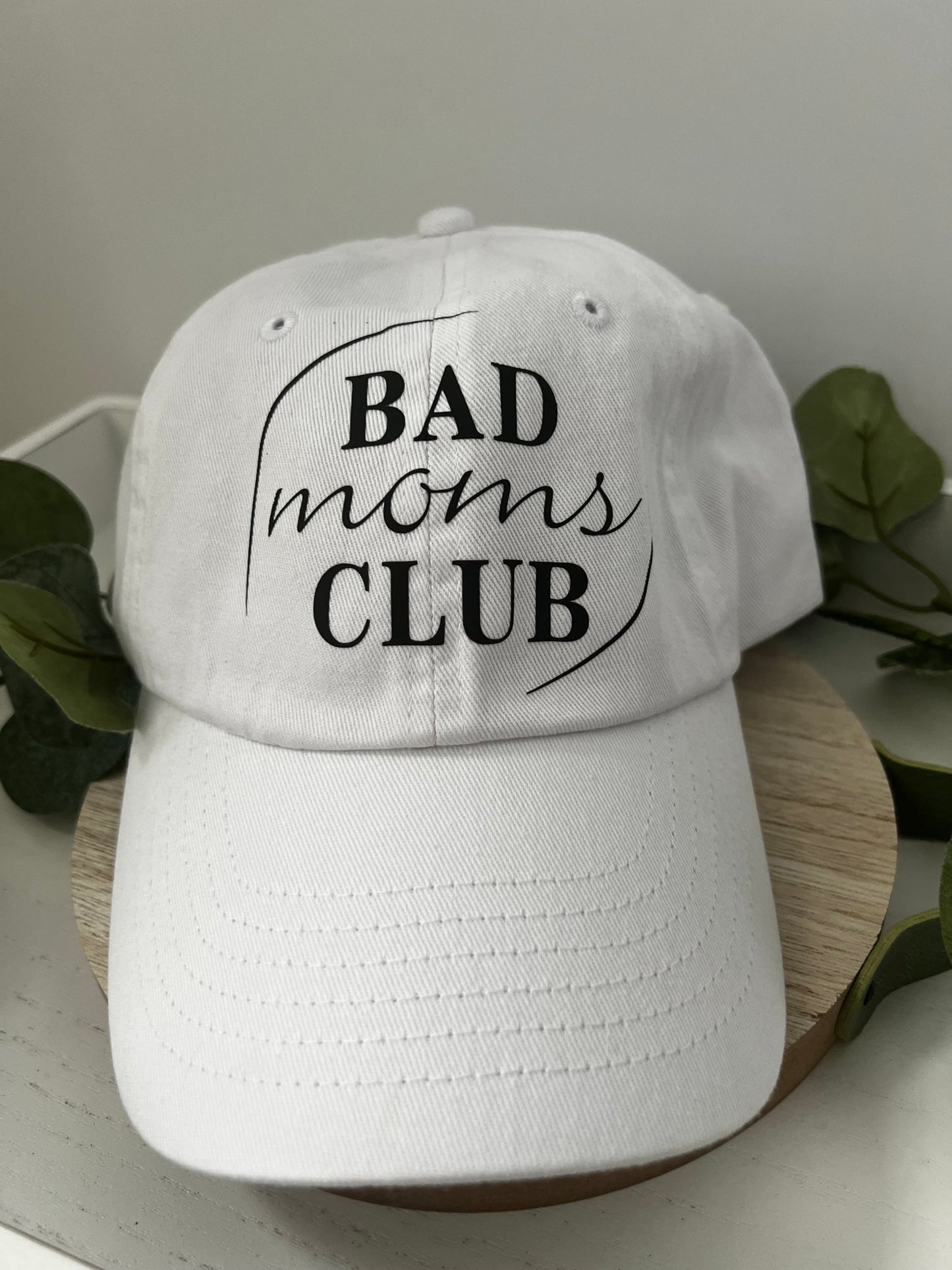 Bad Mom's Club Dad Hat | Custom Bad Mom Club Baseball Hat | Graphic Dad Hat - ChambrayandSandCustomGifts