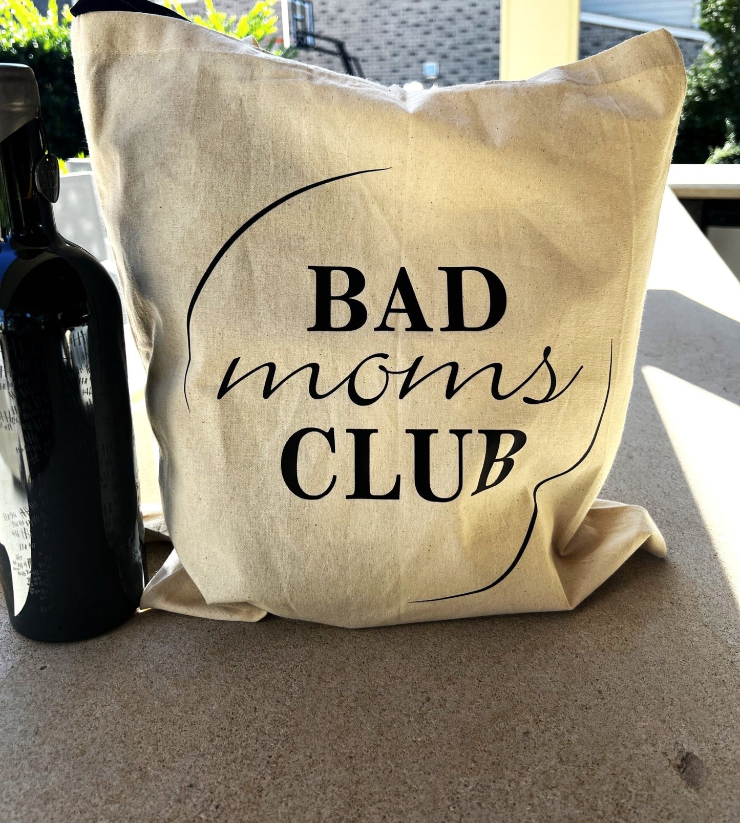 Bad Mom's Club Market Tote | Canvas Tote Bag | 100% Cotton Tote Bag - ChambrayandSandCustomGifts