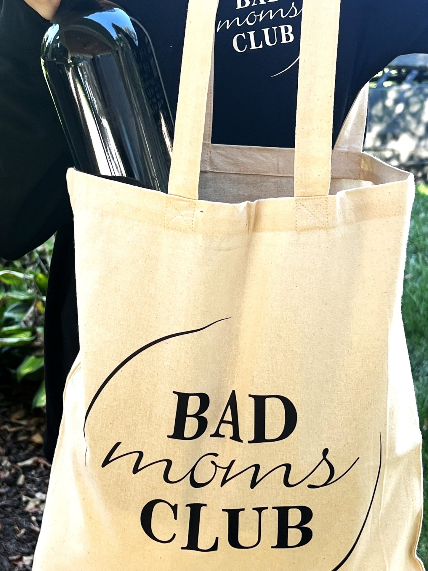 Bad Mom's Club Market Tote | Canvas Tote Bag | 100% Cotton Tote Bag - ChambrayandSandCustomGifts