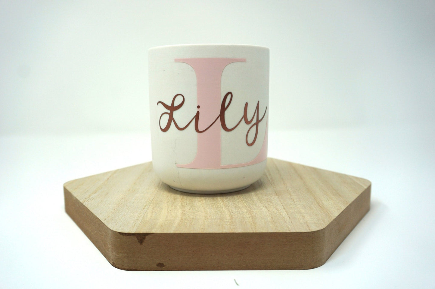 Custom Ceramic Jar Candle | Sea Salt and Orchid | 12oz - ChambrayandSandCustomGifts