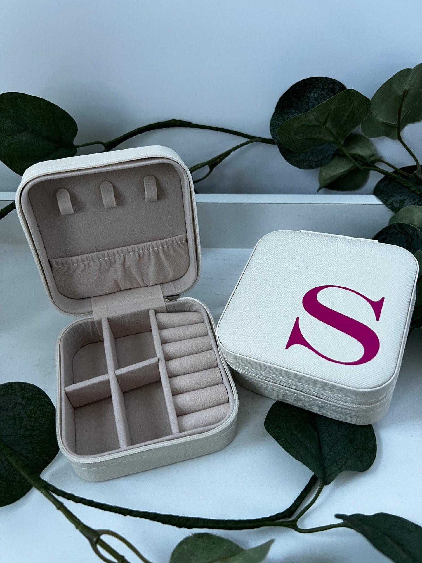 Initial Jewelry Box - ChambrayandSandCustomGifts