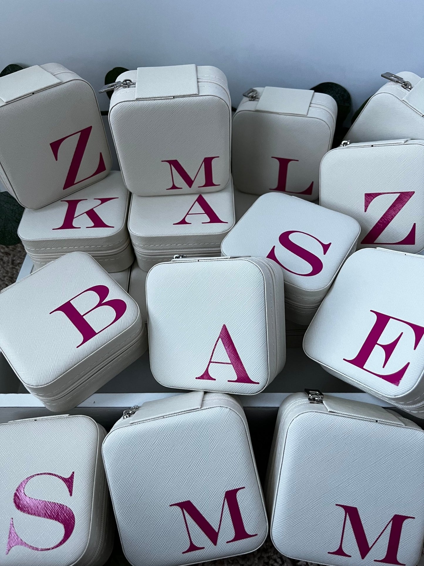 Initial Jewelry Box - ChambrayandSandCustomGifts