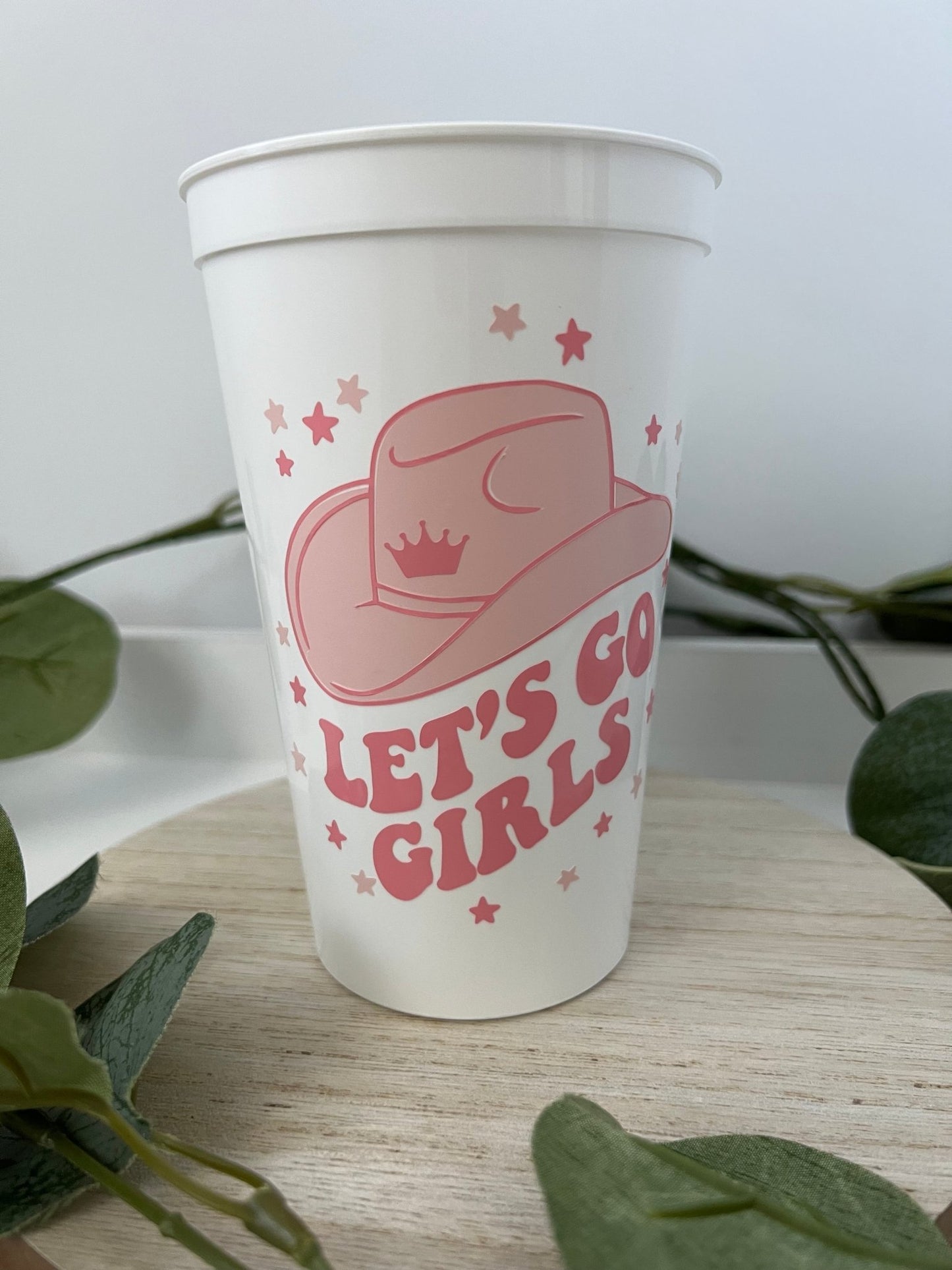 Let's Go Girls Stadium Cups - ChambrayandSandCustomGifts