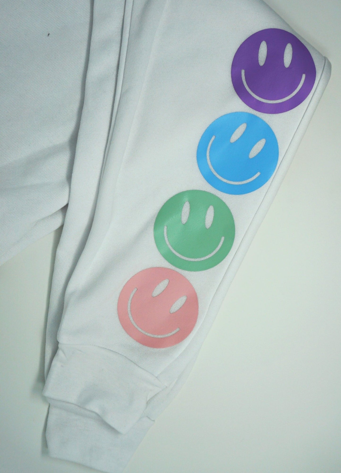 Pastel Smile trendy and unique jogger style sweatpants with pockets - ChambrayandSandCustomGifts
