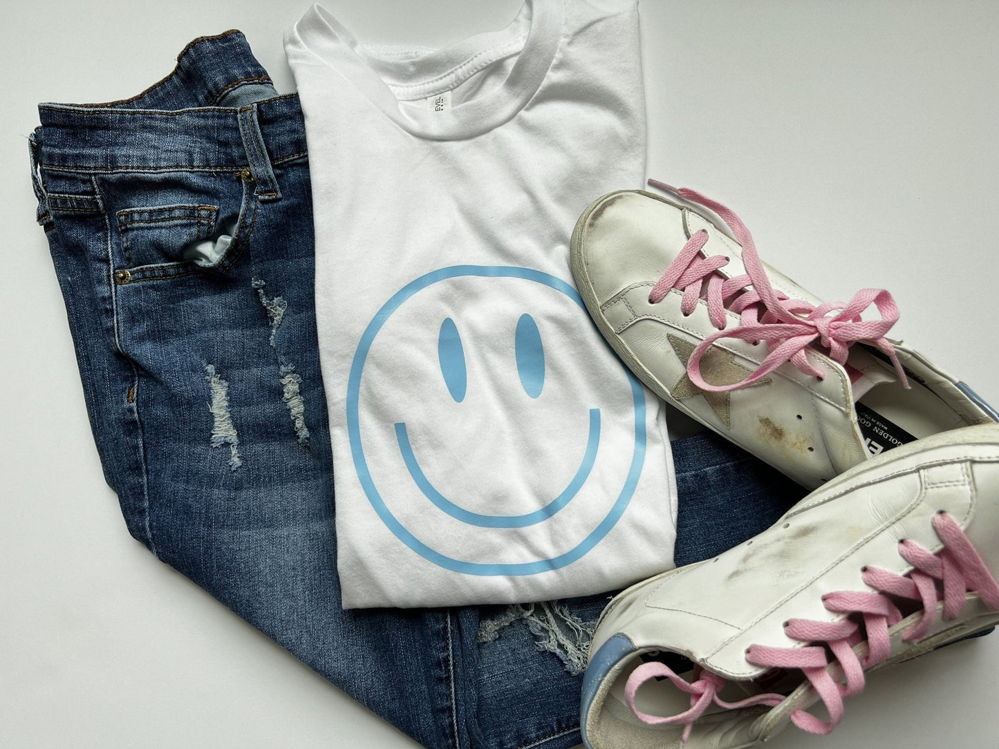 Smile Tee Shirt | Super Soft Tee Shirt - ChambrayandSandCustomGifts